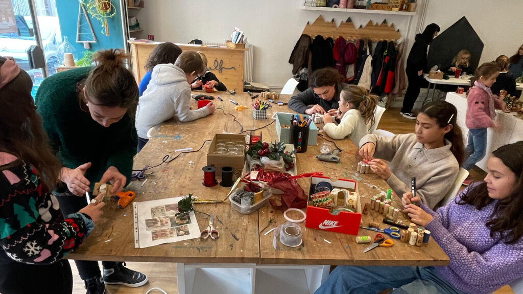 Photo de groupe brind'partage à Noël